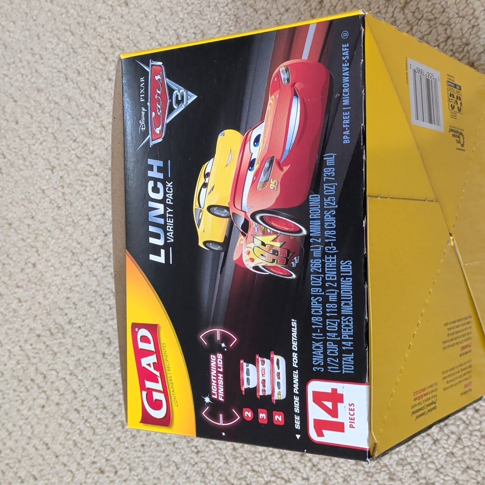 Glad Cars Food Storage Containers with Lids - Picture 4 of 7